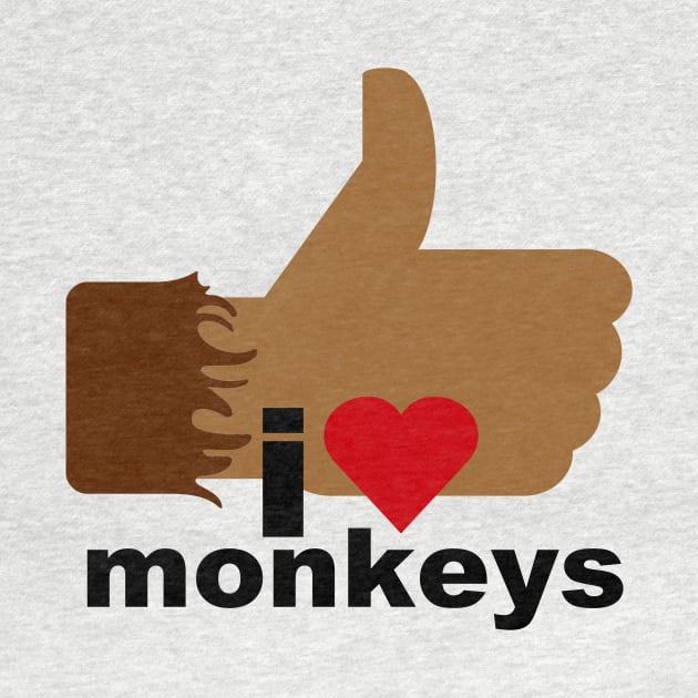 I Love Monkeys by MikeDelamont